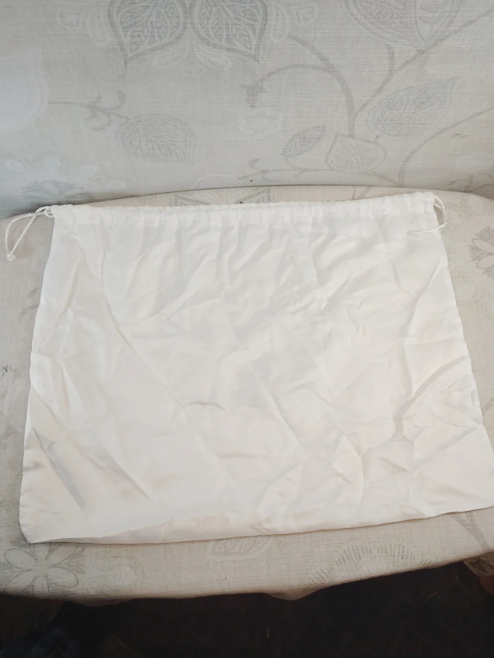 Coach White Drawstring Dust Bag